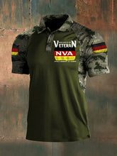 Herren Deutschland Veteran Kurzarm Polo Shirt